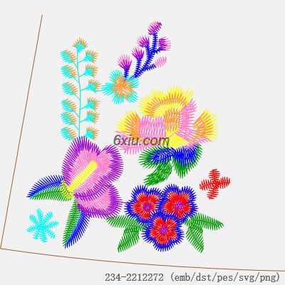 svg矢量绣花图下载