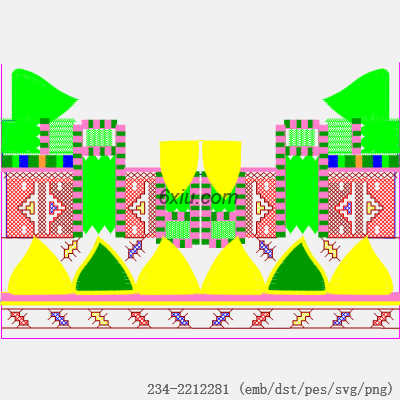 svg矢量绣花图下载