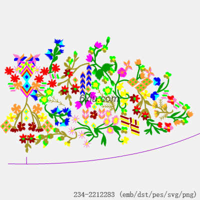 svg矢量绣花图下载