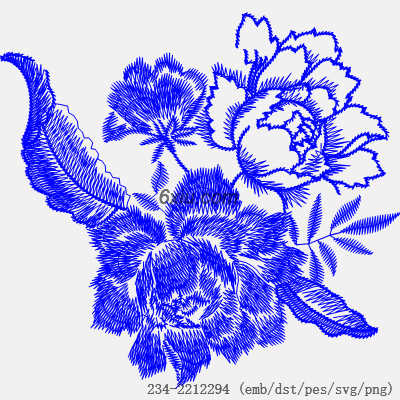 svg矢量绣花图下载