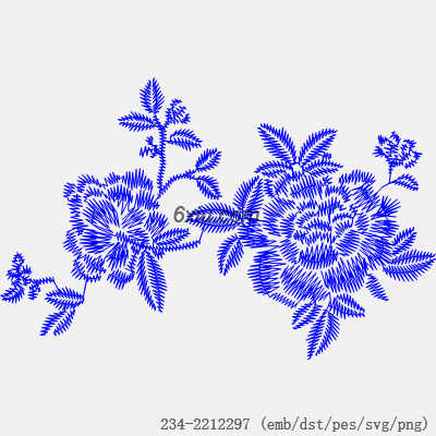svg矢量绣花图下载