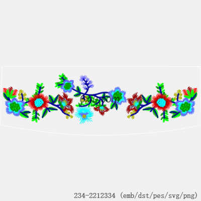 svg矢量绣花图下载