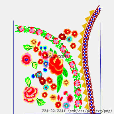 svg矢量绣花图下载