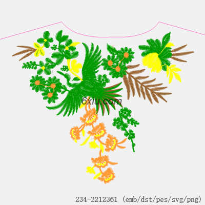 svg矢量绣花图下载