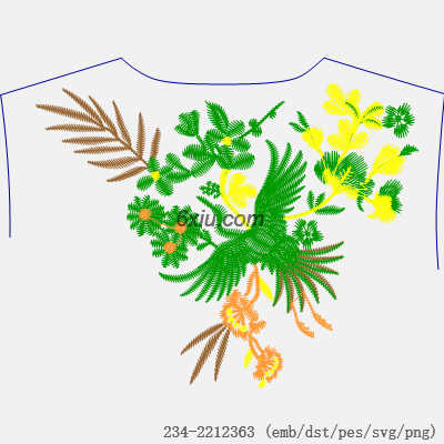 svg矢量绣花图下载