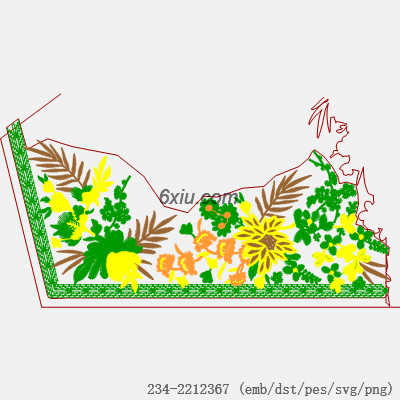 svg矢量绣花图下载