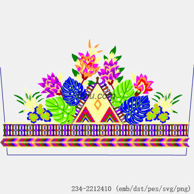 svg矢量绣花图下载