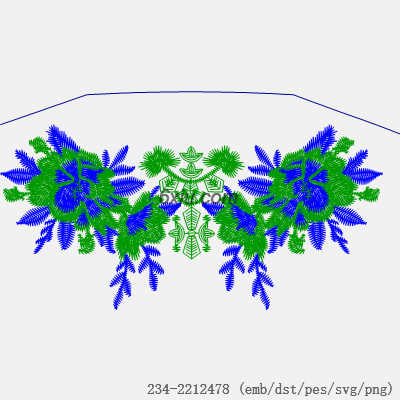 svg矢量绣花图下载
