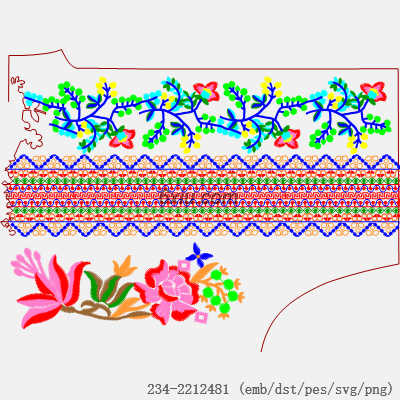 svg矢量绣花图下载