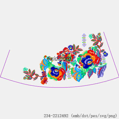 svg矢量绣花图下载