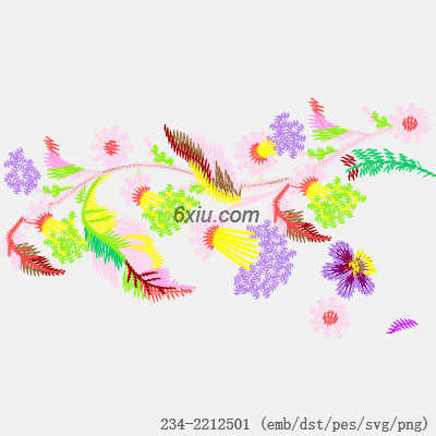 svg矢量绣花图下载