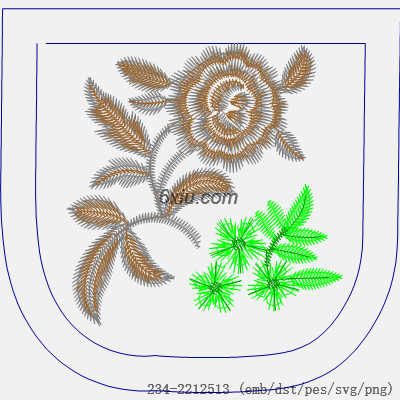 svg矢量绣花图下载