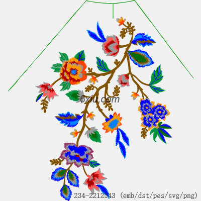 svg矢量绣花图下载