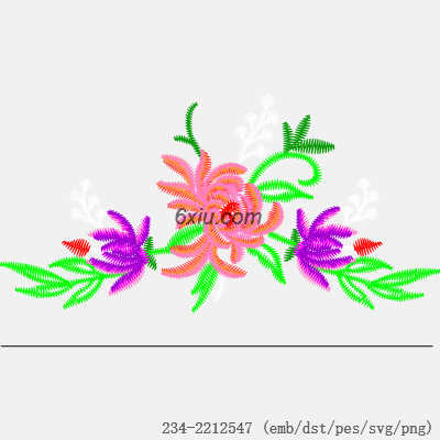 svg矢量绣花图下载