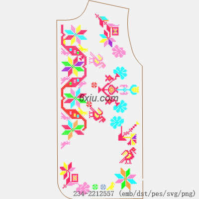 svg矢量绣花图下载
