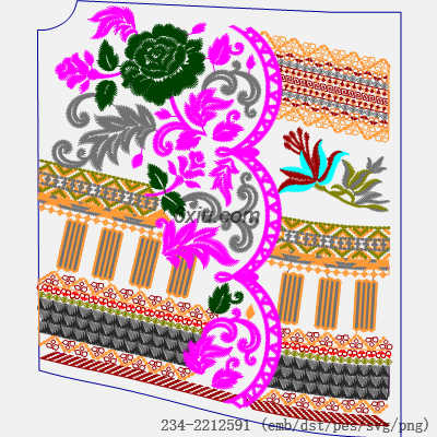 svg矢量绣花图下载