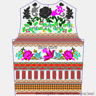 svg矢量绣花图下载
