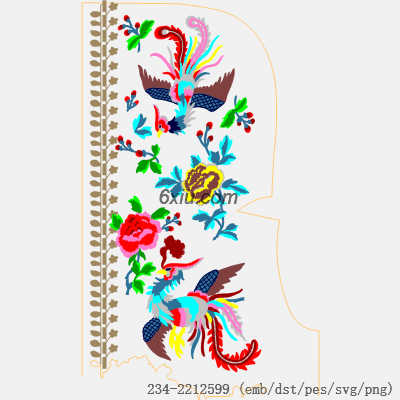 svg矢量绣花图下载