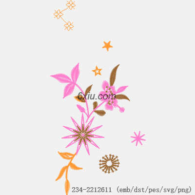 svg矢量绣花图下载