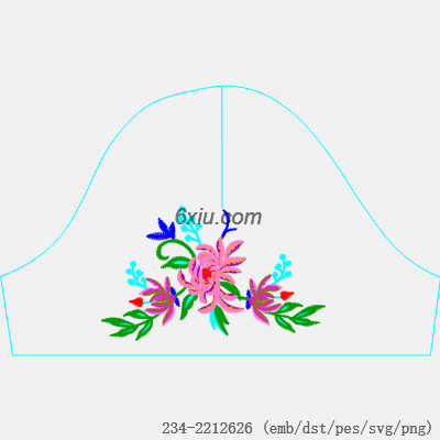 svg矢量绣花图下载