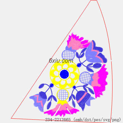 svg矢量绣花图下载