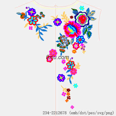 svg矢量绣花图下载