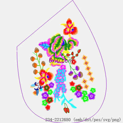 svg矢量绣花图下载