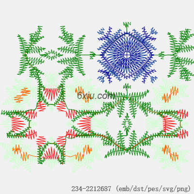 svg矢量绣花图下载