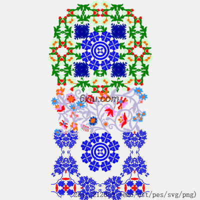 svg矢量绣花图下载