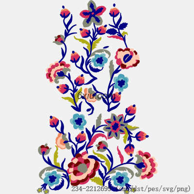 svg矢量绣花图下载