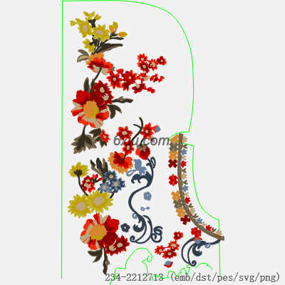 svg矢量绣花图下载
