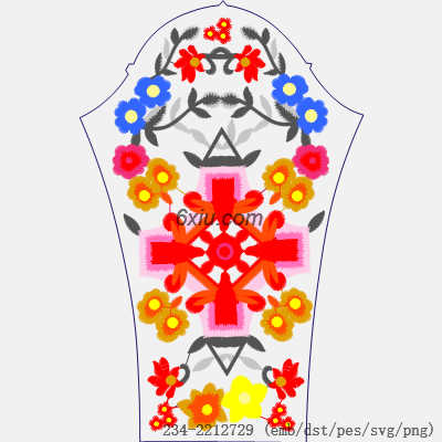 svg矢量绣花图下载