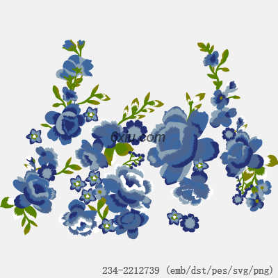 svg矢量绣花图下载