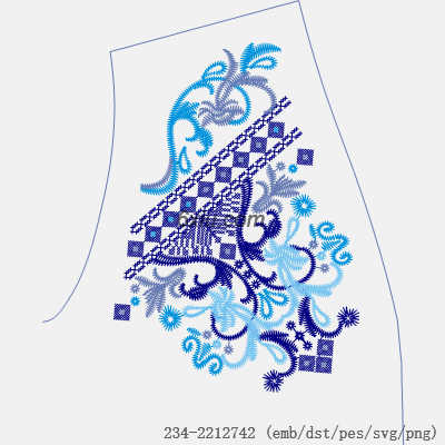 svg矢量绣花图下载