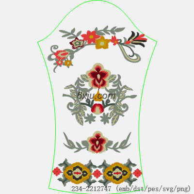svg矢量绣花图下载