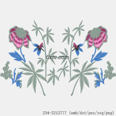 svg矢量绣花图下载