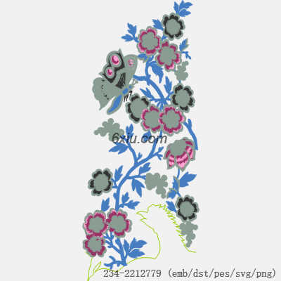 svg矢量绣花图下载