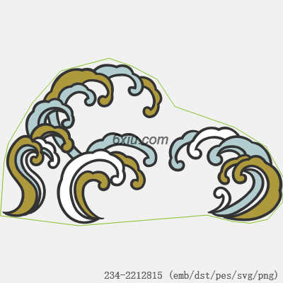 svg矢量绣花图下载