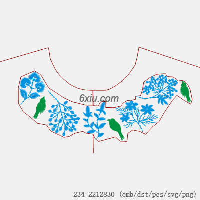 svg矢量绣花图下载