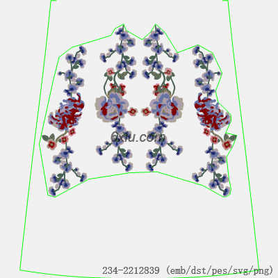 svg矢量绣花图下载