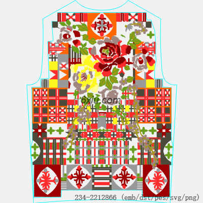 svg矢量绣花图下载
