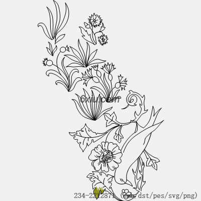 svg矢量绣花图下载
