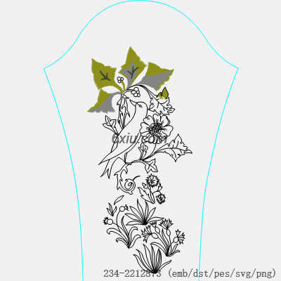 svg矢量绣花图下载