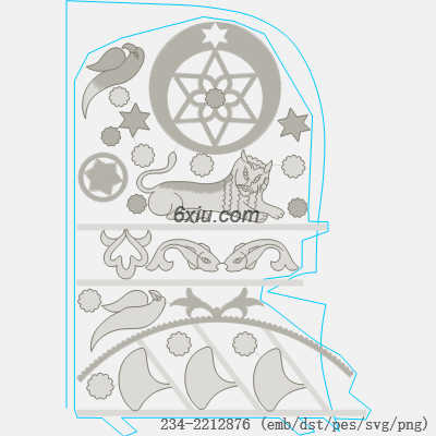 svg矢量绣花图下载