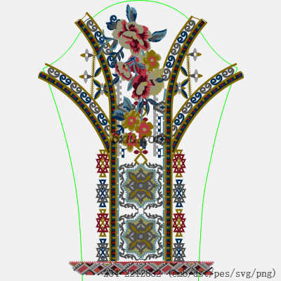 svg矢量绣花图下载