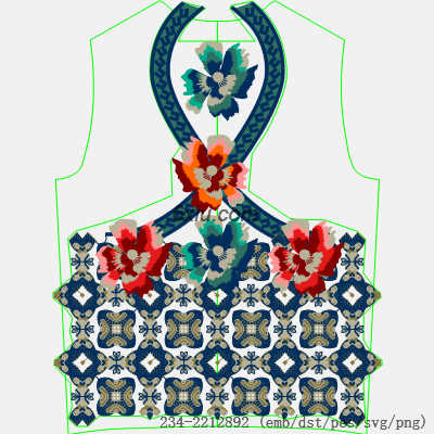 svg矢量绣花图下载