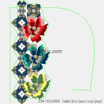 svg矢量绣花图下载