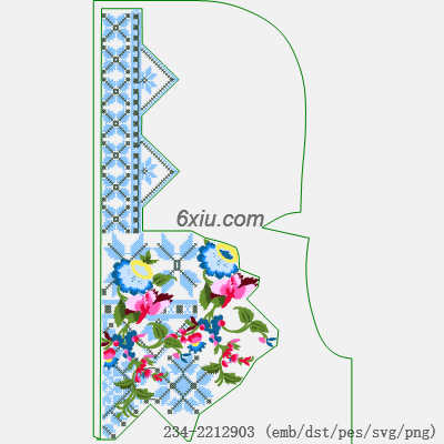 svg矢量绣花图下载