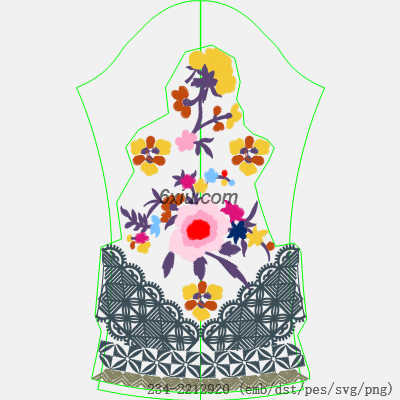 svg矢量绣花图下载