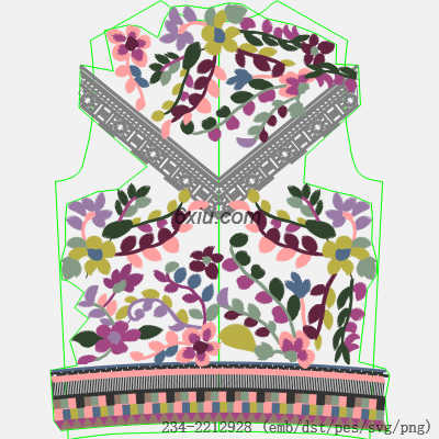 svg矢量绣花图下载